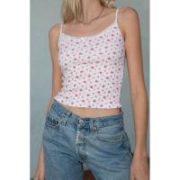 ราคา Brandy Melville Floral Skylar Tank (8736184363)