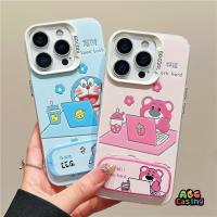 ราคา เคสโทรศัพท์เข้ากันได้กับ IPhone 7 16 8 Plus 17 16 15 14 11 13 12 Pro Max X XR XS Max SE เคสลายการ์ตูนหมีน่ารักโดเรม่อน (42753318385)