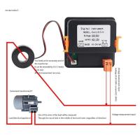 ราคา EC จอแสดงผล LED Amp โวลต์-มิเตอร์ AC50-500V AC1-120A มิเตอร์ดิจิตอลโวลต์มิเตอร์ Ampermeter (56908402374)