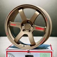 ราคา ล้อแม็กซ์ TE37 ก้านยก 8.5 R18/5H114.3 สีน้ำตาลหยอดแดง ( 4 วง ) ฟรีจุ๊บลม (26443773580)