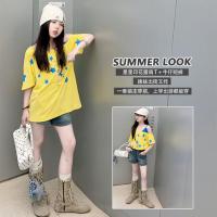 ราคา เสื้อยืดแขนสั้นสีเหลือง ออกแบบใหม่สำหรับฤดูร้อน (48659637720)