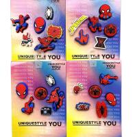 ราคา SET STICKER OF 6 SPIDERMAN SPIDERMAN ชุดเครื่องราง Jibbitz 6 ตัว ติดรองเท้าแตะมาตรฐานทุกป้าย (56905584319)