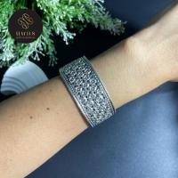 ราคา กำไลตอกลายพิกุลล้วน หน้ากว้าง 2.5 cm เงินแท้ 92.5% (47308754993)