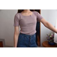 ราคา เสื้อยืดไหมพรมคอเหลี่ยมงานป้ายArita (5547951832)