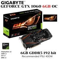 ราคา VGA (การ์ดแสดงผล) GIGABYTE GeForce GTX 1060 G1 Gaming 6GB GDDR5 (27966754886)