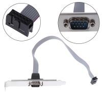 ราคา 9 pin DB9 RS232 เมนบอร์ด Com Port Ribbon Cable Connector (28589860945)