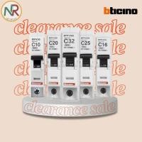 ราคา BTicino ลูกย่อยเซอร์กิตเบรกเกอร์ ปลั๊กอิน BTPLUG ชนิด 1Pole 6kA 10A - 32A (BTP1C10, BTP1C16, BTP1C20, BTP1C25, BTP1C32) (26960161195)