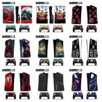 ราคา 50 สีสติกเกอร์ผิวใช้งานร่วมกับ Sony Playstation 5 Slim Disc & Digital Edition ไวนิล Decal รูปแบบชุดฟิล์มป้องกันสําหรับ PS5 Slim คอนโซลและ 2 ชิ้น Controller (55059561393)