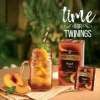 ราคา ชา Twinings Peach tea ชารสพีช ชาดำรสพีช 1 กล่อง 25 ซอง ชาพีช ชาผลไม้ ชาอังกฤษ (7639950935)