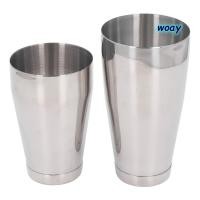 ราคา WOAY ชุด 2 ชิ้น Didi Shaker, สแตนเลสเงิน Martini Shaker, Premium Boston Shaker Bartenders (45460425221)