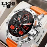 ราคา LIGE New1.39 "บลูทูธโทรสมาร์ทวอท์ชผู้ชายกีฬากลางแจ้งฟิตเนส Heart Rate การตรวจสอบสุขภาพ Smartwatch สําหรับ Android IOS โทรศัพท์ (46559645053)