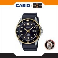 ราคา Casio Duro 200 รุ่น MDV-106G-1AV สัญญลักษณ์ปลากระโทงร่ม ขอบสองกษัตริย์ ดำ/ดำ เรือนผู้ชาย สายเรซิน (27671482641)
