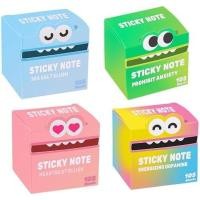 ราคา Cute Monster Sticky Notes, Funny Pastel Animal Memo Pads, Self-Adhesive Cartoon Note Tabs for Office, School &amp; Gifts - Random Color Creative to-Do List Notepad(4pcs) (52909422792)