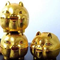 ราคา กระปุกออมสินหมูทองพลาสติก น้องหมูมงคลร่ำรวย แกะได้มีช่องเปิดมีคลิป (25351820914)