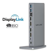 ราคา Wavlink USB C Vertical Aluminum Ultra 5K Dual 4K HD Multiple Display Universal Docking Station (24730900656)