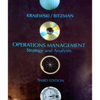 ราคา Operations Management: Strategy and Analysis Lee J. Krajewski (25481774427)