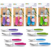 ราคา ชุดช้อนส้อม Munchkin หัดทานสำหรับเด็ก ช้อนส้อม ฝึกทาน Munchkin Toddler Fork and Spoon (9885335785)