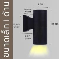 ราคา Wall Light Outdoor - โคมไฟ โคมไฟภายนอก ไฟกิ่ง ไฟกิ่งภายนอก ไฟติดผนัง โคมไฟติดผนัง ทรงกระบอก สีดำ (ขายพร้อมหลอดไฟ) (29472691749)