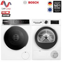 ราคา (Bosch) เครื่องซักผ้าฝาหน้า รุ่น WGB254A0TH + เครื่องอบผ้าเทคโนโลยี heat pump 9 kg รุ่น WQG24200TH (46650607532)