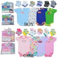 ราคา 10in1 Baby Jumper Set (4 ชิ้น) + ถุงเท้าเด็ก (6 ชิ้น) Carter Love SNI / Baby Gift Set (27259957235)