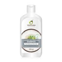 ราคา Tropicana coconut anti hair loss shampoo 290ml. แชมพูลดการขาดหลุดร่วงของเส้นผม (26184336474)