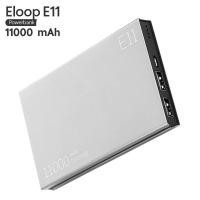 ราคา Eloop E11 Power Bank 11000 mAh Silver รับประกันศูนย์ 1 ปี ของแท้ 100% (1953499710)