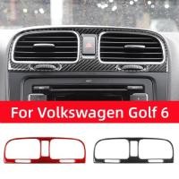 ราคา For Volkswagen Golf 6 Gti R MK6 2008-2012 Carbon Fiber Interior Middle Air Vent Frame Decoration St (47456911456)