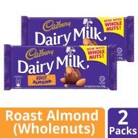 ราคา ⚡️ช็อกโกแลต Cadbury Dairy Milk รส Roast Almond ช็อกโกแลตแท้ผสมอัลมอนด์ 100 กรัม (5039217224)