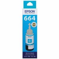 ราคา EPSON T664 Cyan ฟ้า หมึกเติมเอปสันแท้ใหม่จากศูนย์100% มีกล่อง (4932270575)