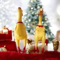 ราคา (1ตัว)ไก่โอ๊ก ตัวใหญ่ไก่บีบมีเสียง ของเล่น ไก่ยาง เสียงดัง ของเล่นสุนัข สัตว์เลี้ยง ของเล่นเด็ก ( สูง 30 cm ) (29820311178)