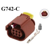 ราคา G742-Jack เหมาะกับปลั๊กปั๊มบูสเตอร์หางเสือโฟล์คสวาเก้น 6 รู 1.5 มม (52910648429)