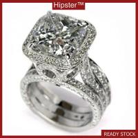 ราคา แหวนฝังหินบุษราคัมแบบใหม่ 925 (42916412084)