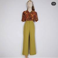 ราคา กางเกงขายาววินเทจสีเหลือง (1763285741)