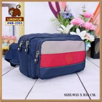 ราคา กระเป๋าคาดเอว #กระเป๋าคาดเอวแม่ค้า รุ่น KB-2353 ยี่ห้อ LINGKUB #มีเก็บปลายทาง #คาดเอว #ซิปเยอะ (54858747400)