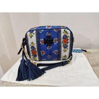 ราคา Tory Burch Women's McGraw Floral Leather Camera Crossbody Bag (5154352161)