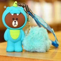 ราคา กระเป๋าพวงกุญแจ หมีบราวน์ ใส่ชุดไดโนเสาร์ (2853236653)