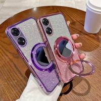 ราคา OPPO A17 A17K A18 A38 4G A58 4G Soft Case แหวนยืน Glitter หรูหราผู้ถือแหวนกระจก Glitter (27744287767)