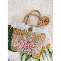ราคา กระเป๋าสานผักตบชวาตกแต่งสวยงามใบใหญ่ (50856283047)