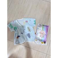 ราคา เสื้อแขนสั้นผูกหน้า สำหรับเด็กแรกเกิด แถมแพมเพิด (48556335150)