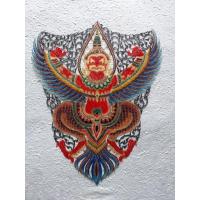 ราคา ภาพแกะสลักหนังตะลุง ครุฑหน้าตรง (56505294818)