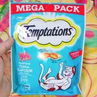 ราคา ด่วนๆ ลดราคา Temptations เทมเทชันส์ ขนมแมวสอดไส้ กรอบนอกนุ่มใน 160 กรัม ล็อตใหม่ EXP2025 ขนมแมว เทมเทชั่น (23181442586)