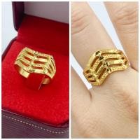 ราคา ทองปลอม แหวนทอง น้ำหนัก2สลึง ทองปลอมเหมือนแท้ 0366 ทองโคลนนิ่ง (26757249859)