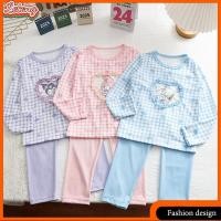 ราคา ชุดนอนแขนยาวสำหรับเด็กผู้หญิง กางเกงขายาวน่ารัก (50703189969)