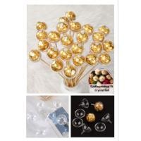 ราคา Crystal ball (สินค้าพร้อมส่ง) อะคริลิคใส #ที่ใส่เฟอเรโร่#ช่อเฟอเรโร่#เกรดใส่อาหาร (28570008971)