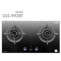 ราคา ติดตั้งฟรี กทม ลัคกี้เฟลม Lgs-992bt Lgs992bt เตาแก๊สแบบฝัง ตั้งเวลาปิดแก๊สได้3ชั่วโมง ไฟแรงสุดรวม12kw มีระบบตัดแก๊ส (5549214848)