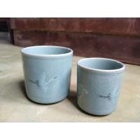 ราคา แก้วลายครามศิลาดลลายนก สินค้ามือสองญี่ปุ่น (23548740703)