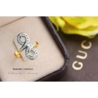 ราคา แหวนอินฟินิตี้เพชร CZ แท้ชุบทอง 5 ไมครอน เพชรสวยวิ้งทุกเม็ด ดีไซน์แถวเรียง งานฝังแบบ microsetting (3116416913)