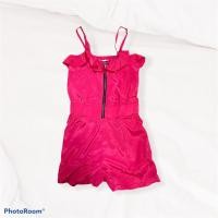 ราคา จั้มสูทขาสั้น สีชมพู Shocky Pink แบรนด์ FOX ผ้าซาตินใส่สบายมากๆ (1875726214)