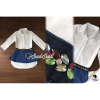 ราคา ฟรี EMS ชุดเดรสสั้น งานป้าย Lady Ribbon Thailand เสื้อผ้าแฟชั่นผู้หญิง Dress Size L สีขาว พร้อมส่งสวยเหมือนแบบ (1062126286)
