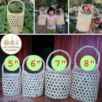 ราคา ชะลอมหูหิ้ว ขนาด 5-8 นิ้ว หูหิ้วแข็งแรงทนทาน พร้อมส่ง (53207494695)